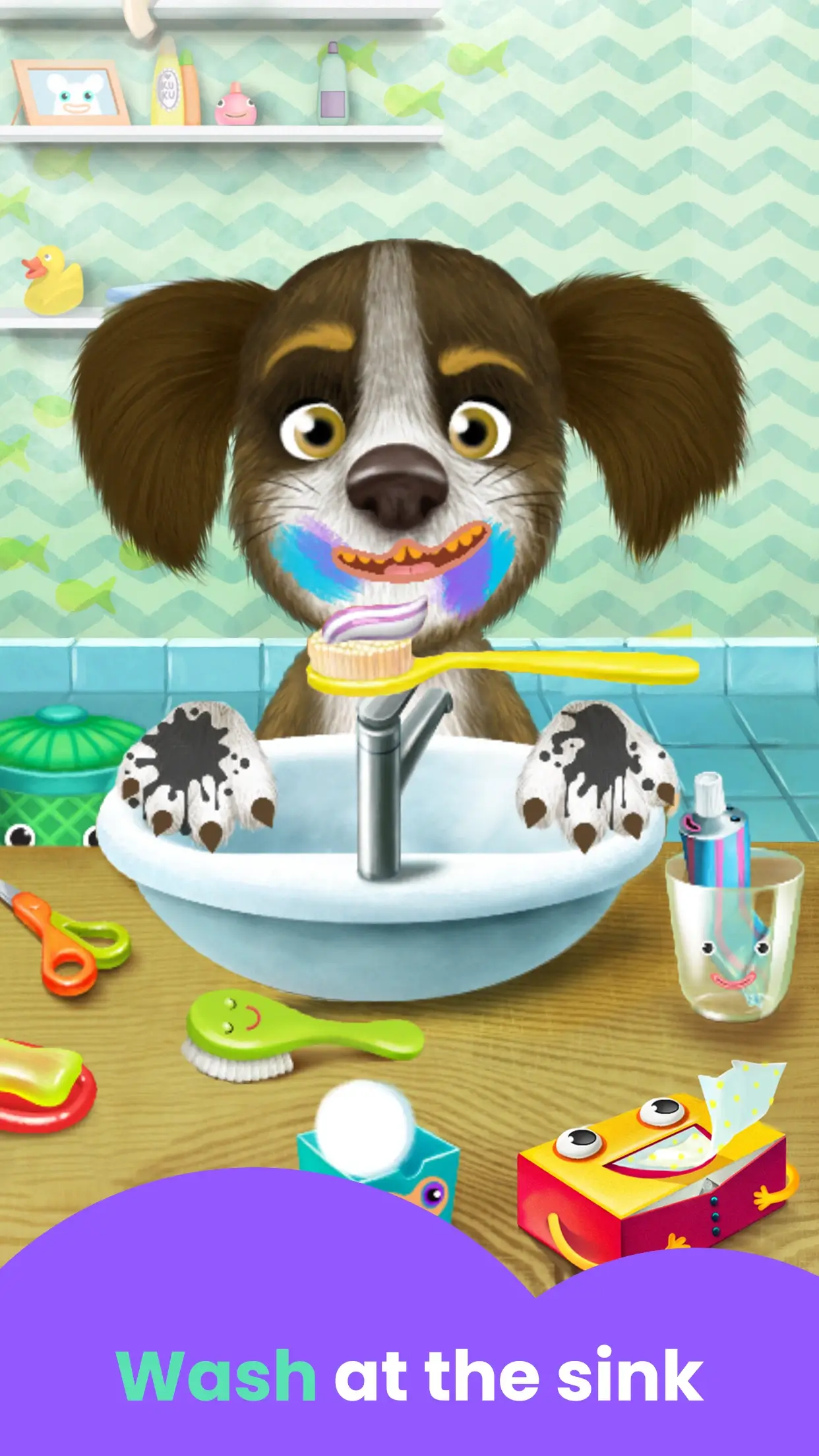 bath game for kids gameplay screenshot 2
