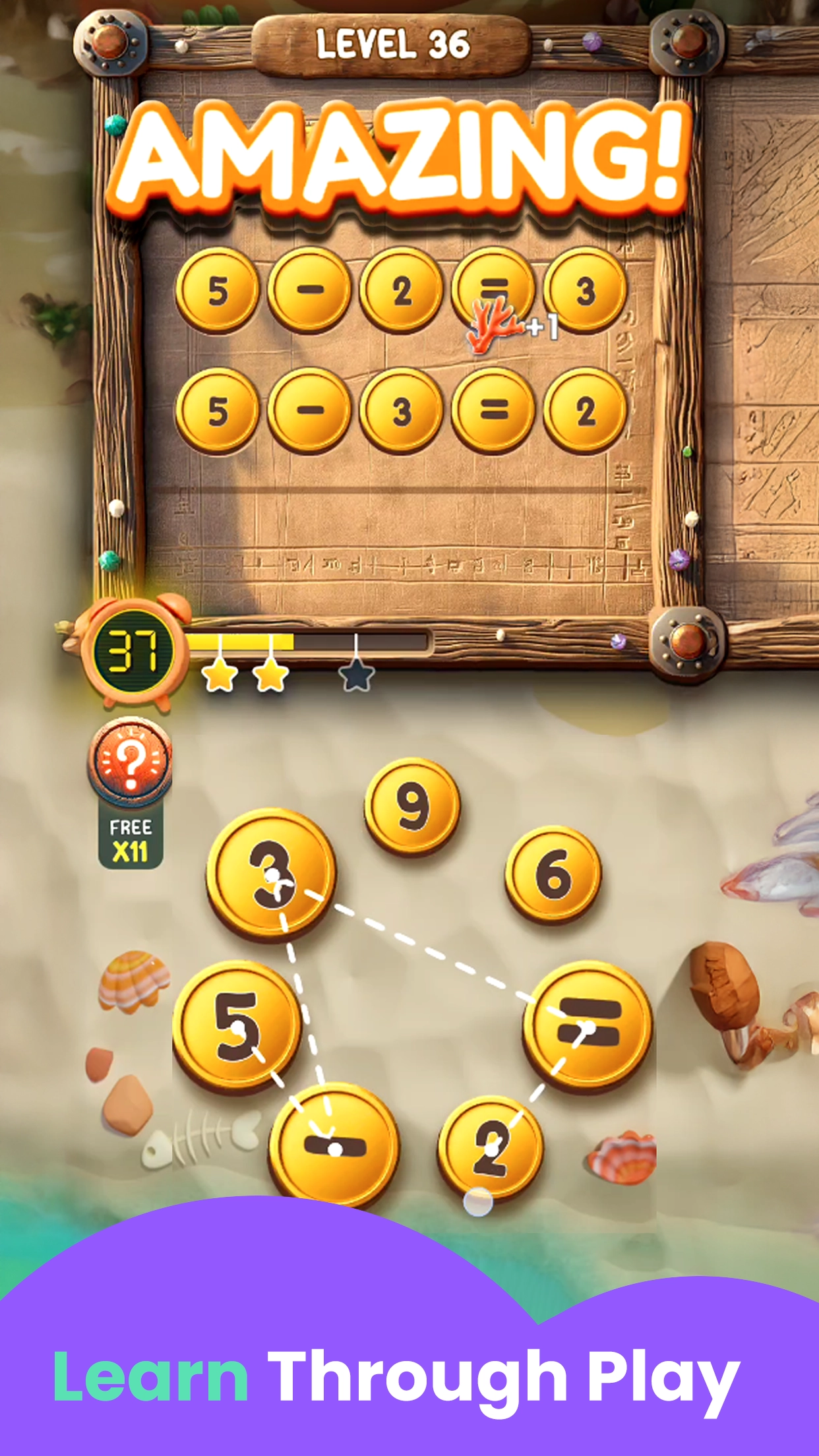 maths puzzle game gameplay screenshot 1