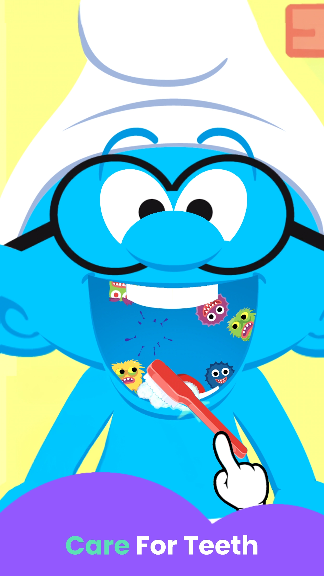 smurfs doctor game for kids gameplay screenshot 2
