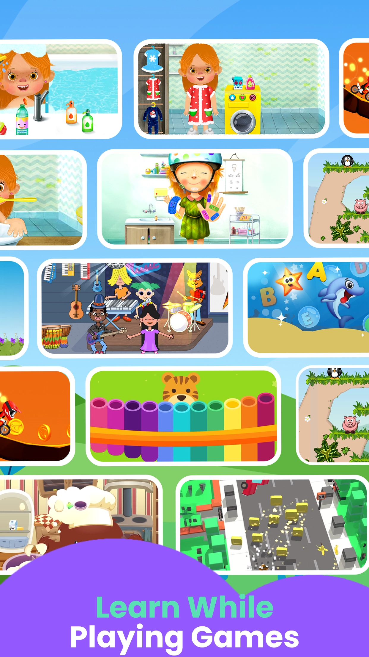 Learning games for kids that build thinking, reading, and problem-solving skills.