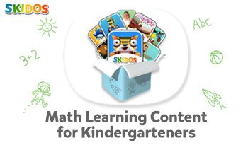 SKIDOS Math Learning Content for Kindergarteners